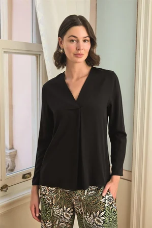 Çiçek Yaprak Ve Etnik Desenli Uzun Kollu Pijama Takımı