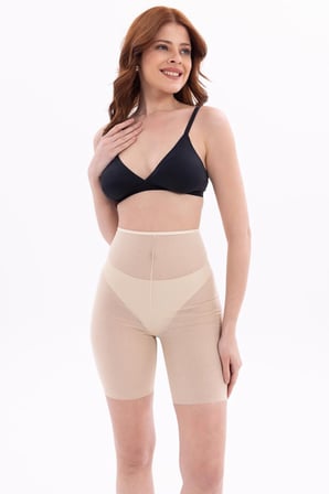 Ten   Lazer Tül Toparlayıcı Paçalı Boxer Hayalet Korse