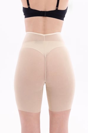 Ten   Lazer Tül Toparlayıcı Paçalı Boxer Hayalet Korse