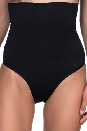 Siyah Yüksek Bel Double Slip Korse