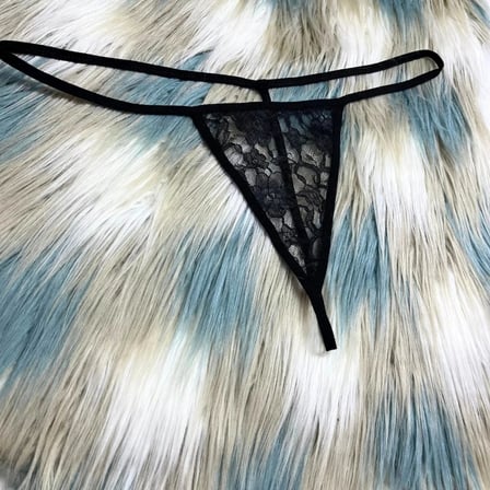 Şık Tasarım Kadın Siyah String Külot Dantelli Tanga MERY WOMAN