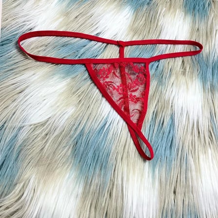 Şık Tasarım Kadın Kırmızı String Külot Dantelli Tanga MERY WOMAN