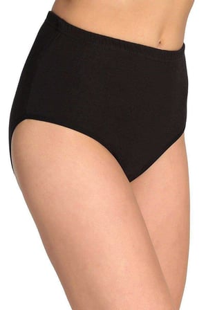 Adet Tutku Kadın Yüksek Bel Bato Kalın Lastik Külot Siyah Mudanis