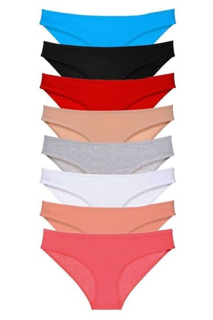 Adet Süper Eko Set Likralı Kadın Slip Külot Set  M Mudanis