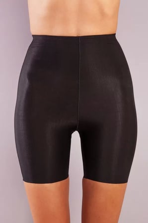 Girdle Hight Waist Micro Short Corset, İz Yapmayan Görünmez Yüksek Bel Paçalı Siyah Korse
