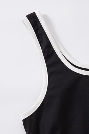 Kadın Siyah Askılı Crop Top Ve Şortlu Gecelik Takım