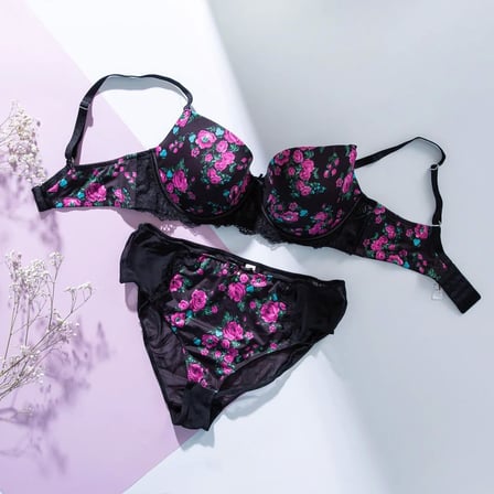 Gardenia Big Size Plunge Bra, Siyah Konforlu Ve Şık Sütyen
