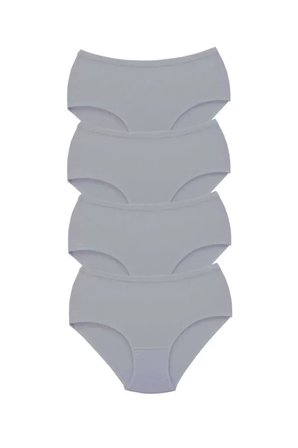 Adet Tutku Kadın Yüksek Bel Bato Kalın Lastik Külot Gri