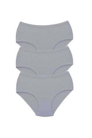 Adet Tutku Kadın Yüksek Bel Bato Kalın Lastik Külot Gri