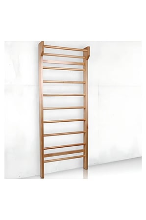 DizyWood Ahşap İsveç Duvarı 50x185 cm – Tırmanma Merdiveni ve Egzersiz Barı