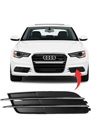 Audi A6 Sol Sis Kapagı Sissiz Kromlu Kuşak 2012-2015 4G0807681Z