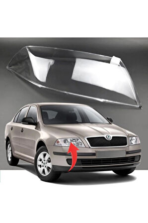 Octavia A5 Kasa Sağ Far Camı 2005-2008