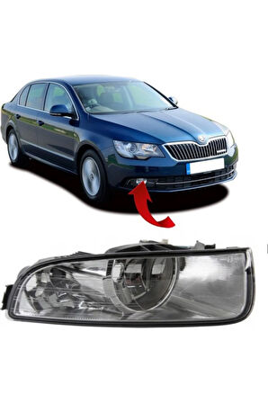Skoda Süperb Sağ Sis Farı Beyaz 2012-2015 3T0941702
