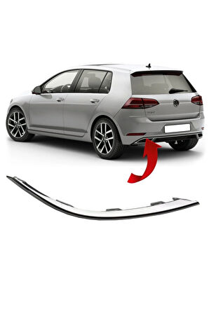 Vw Golf 7,5 Sol Arka Tampon Nikelajı 2017-2020 5g6853331a Uyumlu