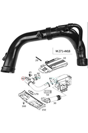 Hava Emıs Hortumu (M271) W204 0814 W212 0916 C207 1016 R172 11