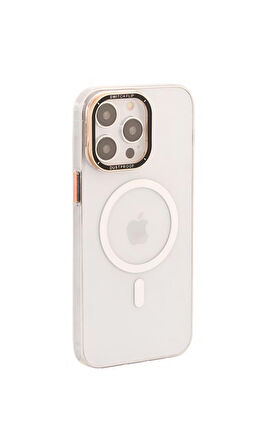 İphone 14 Pro Mika Penceleri Magsafe Kılıf Kapak Koruma Şeffaf