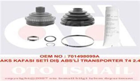 Gkn 302447 Aks Kafası Seti Diş ABS'li Transporter T4 2.4-2.5 TDI 701407321E