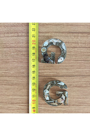 "G" HARFİ - Kıyı Esintisi Harf Anahtarlık (A–Z) – Gerçek Deniz Kabuğu, Kum ve Şeffaf Epoksi– El Yap