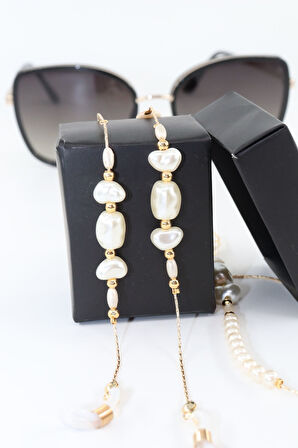 Gold Inci Boncuklu Gözlük Ipi. Kadın Gözlük Zinciri. Gözlük Ipi. Gözlük Ipi Askısı. Gözlük Zinciri.