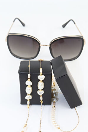 Gold Inci Boncuklu Gözlük Ipi. Kadın Gözlük Zinciri. Gözlük Ipi. Gözlük Ipi Askısı. Gözlük Zinciri.