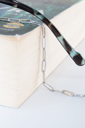Zamansız bir esinti çelik gümüş renk kadın gözlük zinciri gözlük ipi askısı aksesuarı