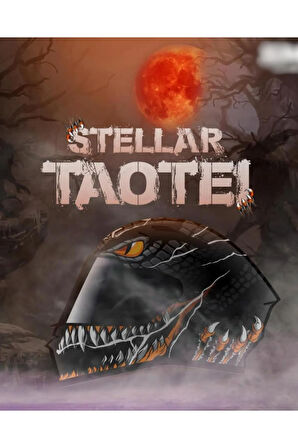 Stellar Taotei (ECE22.06) Turuncu Kapalı Kask