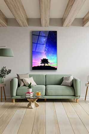 Dekoratif Duvar Tablosu Temperli Cam Tablo 36x23 cm