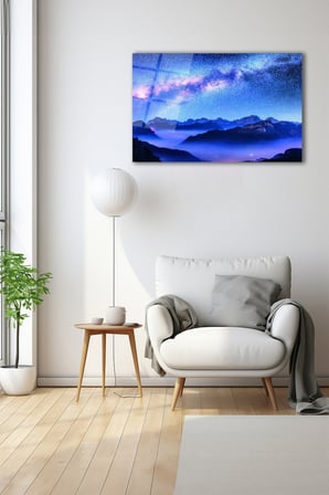 Dekoratif Duvar Tablosu Temperli Cam Tablo 36x23 cm