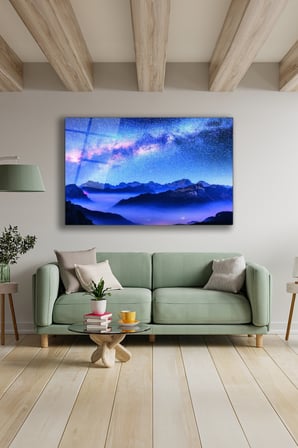 Dekoratif Duvar Tablosu Temperli Cam Tablo 36x23 cm