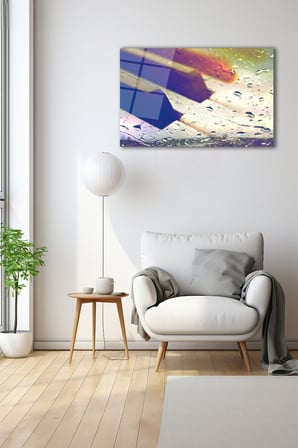 Dekoratif Duvar Tablosu Temperli Cam Tablo 36x23 cm