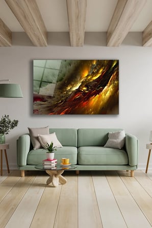 Dekoratif Duvar Tablosu Temperli Cam Tablo 36x23 cm