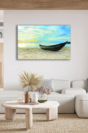 Dekoratif Duvar Tablosu Temperli Cam Tablo 36x23 cm