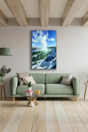 Dekoratif Duvar Tablosu Temperli Cam Tablo 36x23 cm