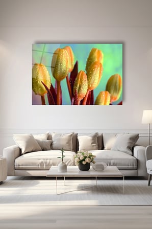 Dekoratif Duvar Tablosu Temperli Cam Tablo 36x23 cm