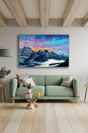 Dekoratif Duvar Tablosu Temperli Cam Tablo 36x23 cm