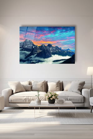 Dekoratif Duvar Tablosu Temperli Cam Tablo 36x23 cm