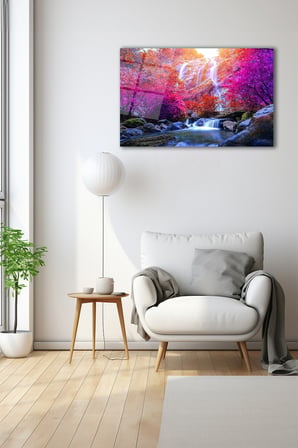 Dekoratif Duvar Tablosu Temperli Cam Tablo 36x23 cm