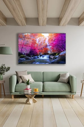 Dekoratif Duvar Tablosu Temperli Cam Tablo 36x23 cm