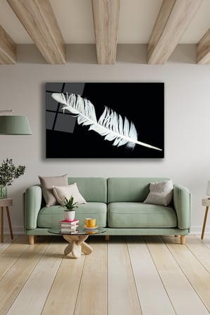 Dekoratif Duvar Tablosu Temperli Cam Tablo 36x23 cm