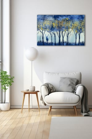 Dekoratif Duvar Tablosu Temperli Cam Tablo 36x23 cm