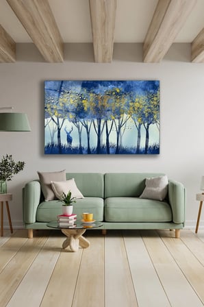Dekoratif Duvar Tablosu Temperli Cam Tablo 36x23 cm