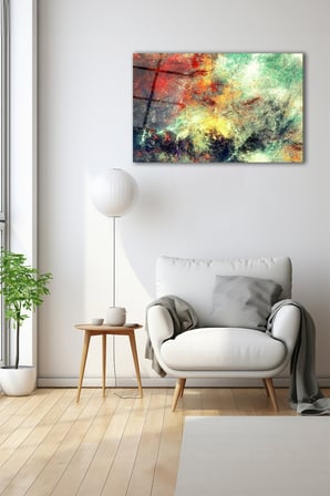 Dekoratif Duvar Tablosu Temperli Cam Tablo 36x23 cm