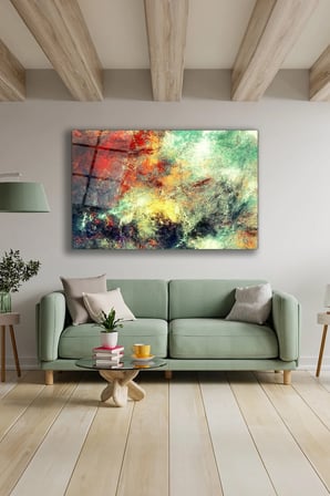 Dekoratif Duvar Tablosu Temperli Cam Tablo 36x23 cm