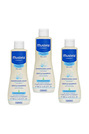 Gentle Göz Yakmayan Bebek Şampuanı 500 Ml X 3 Adet | 3 Kutulu Set Orijinal Boy
