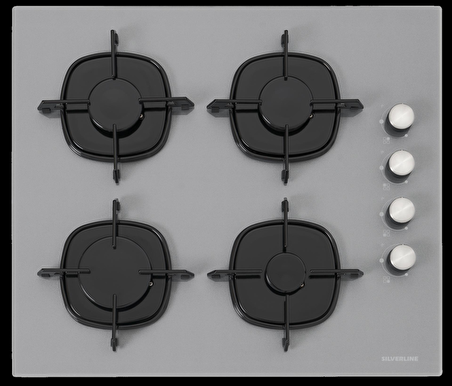 Silverline BO6502S02 - CS5335S01 - 3420 Classy 60 Gri Cam Ankastre Set