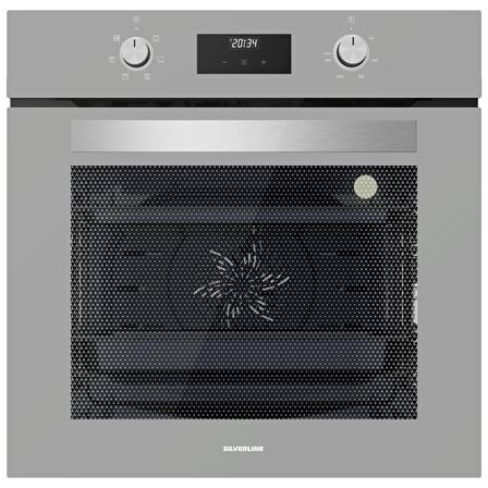Silverline BO6502S02 - CS5335S01 - 3420 Classy 60 Gri Cam Ankastre Set