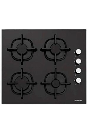 Silverline Siyah Cam Ankastre Set (3490 Oslo 60+cs5343b01+bo6504b01)