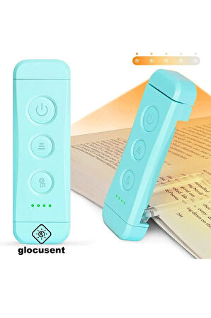 Glocusent USB Şarj Edilebilir LED Kitap Ayracı Arası Okuma Işığı Ayracı Portatif Şarj Edilebilir