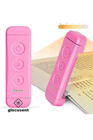 Glocusent USB Şarj Edilebilir LED Kitap Ayracı Arası Okuma Işığı Ayracı Portatif Şarj Edilebilir