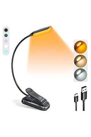 Şarjlı LED Masa, Kitap Lambası Çalışma, Okuma, Tamirci Ergonomik Esnek Şarjlı Type C